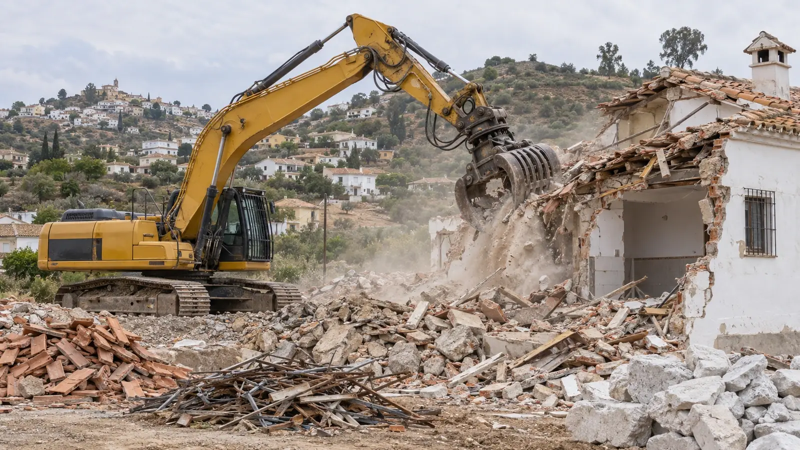 Demolition in Algarrobo