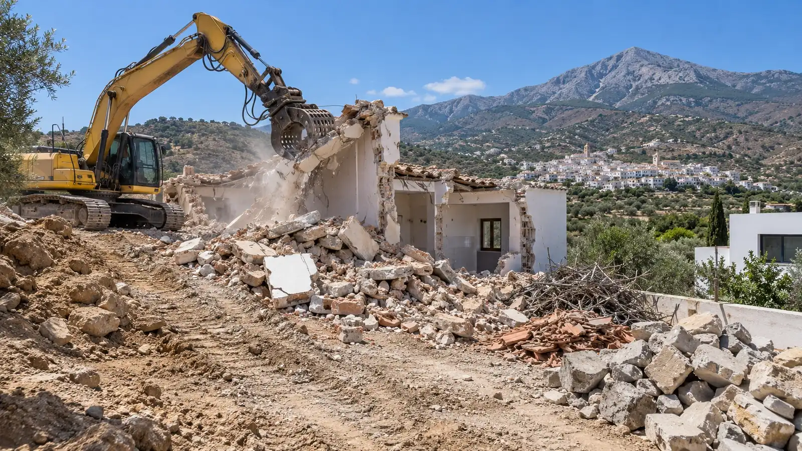 Demolición en Canillas de Aceituno