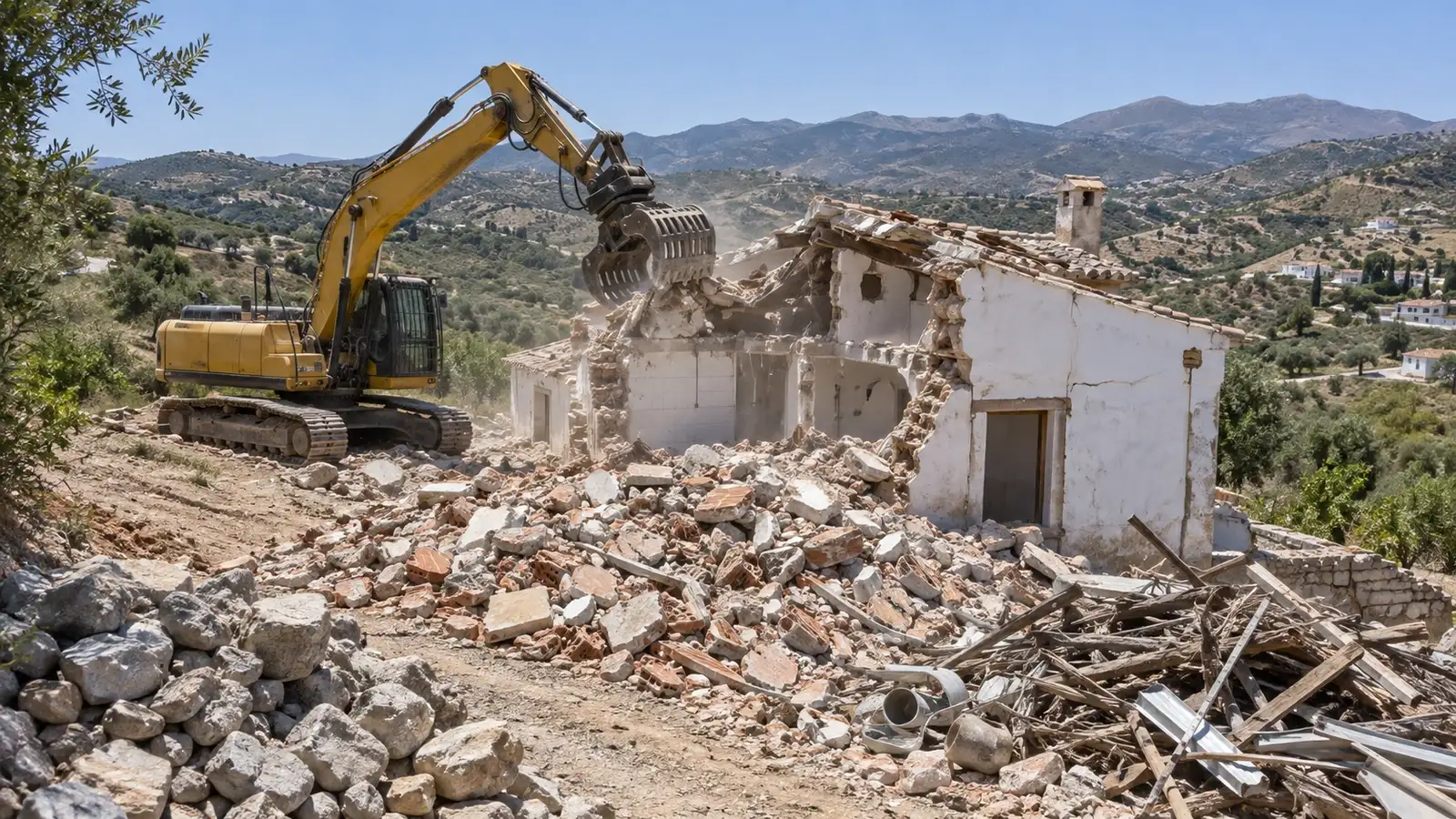 Demolition in Colmenar