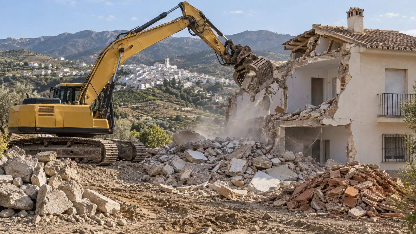 Demolition in Cómpeta