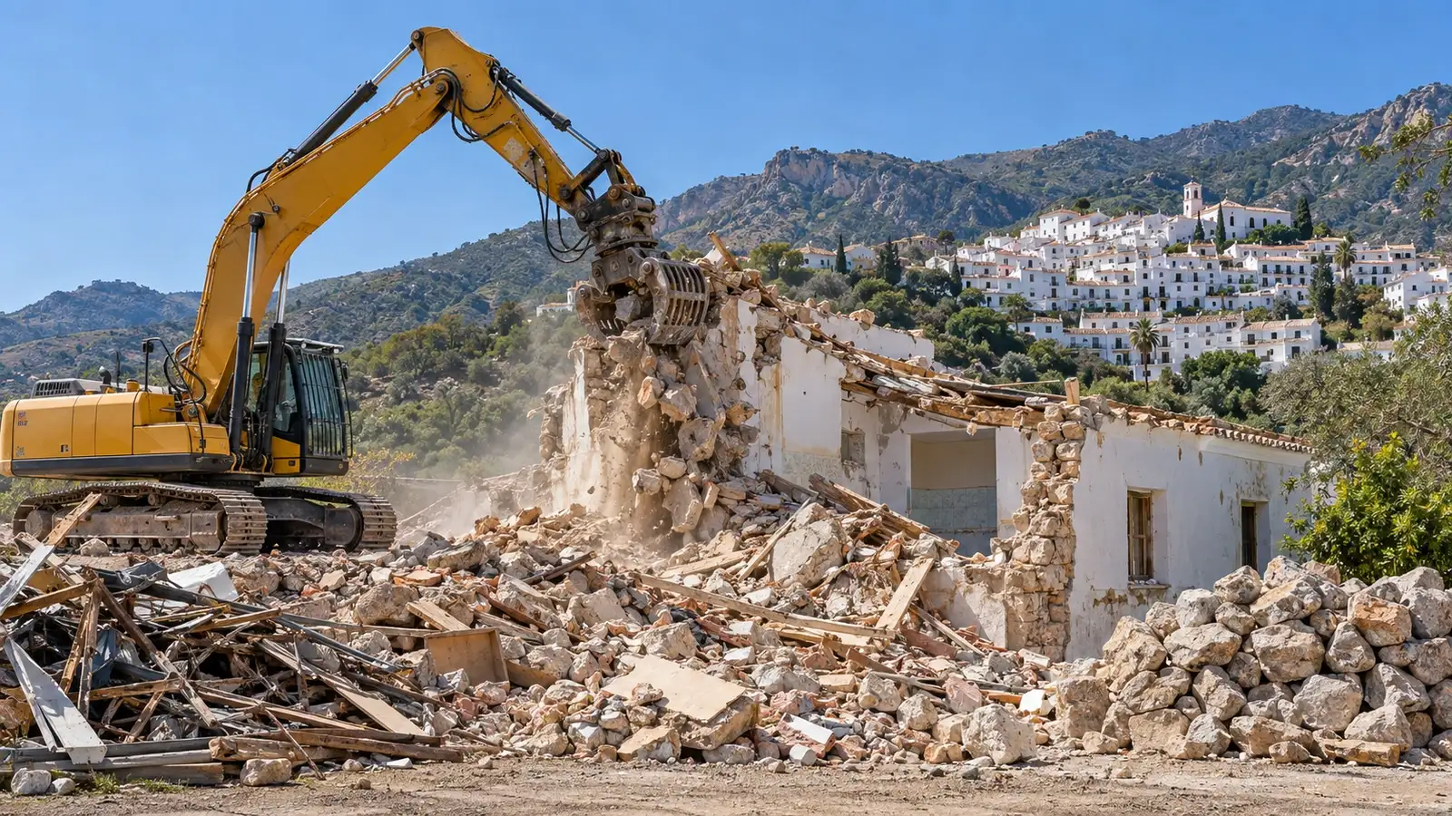 Demoliciones en Frigiliana 1 Demolición en Frigiliana