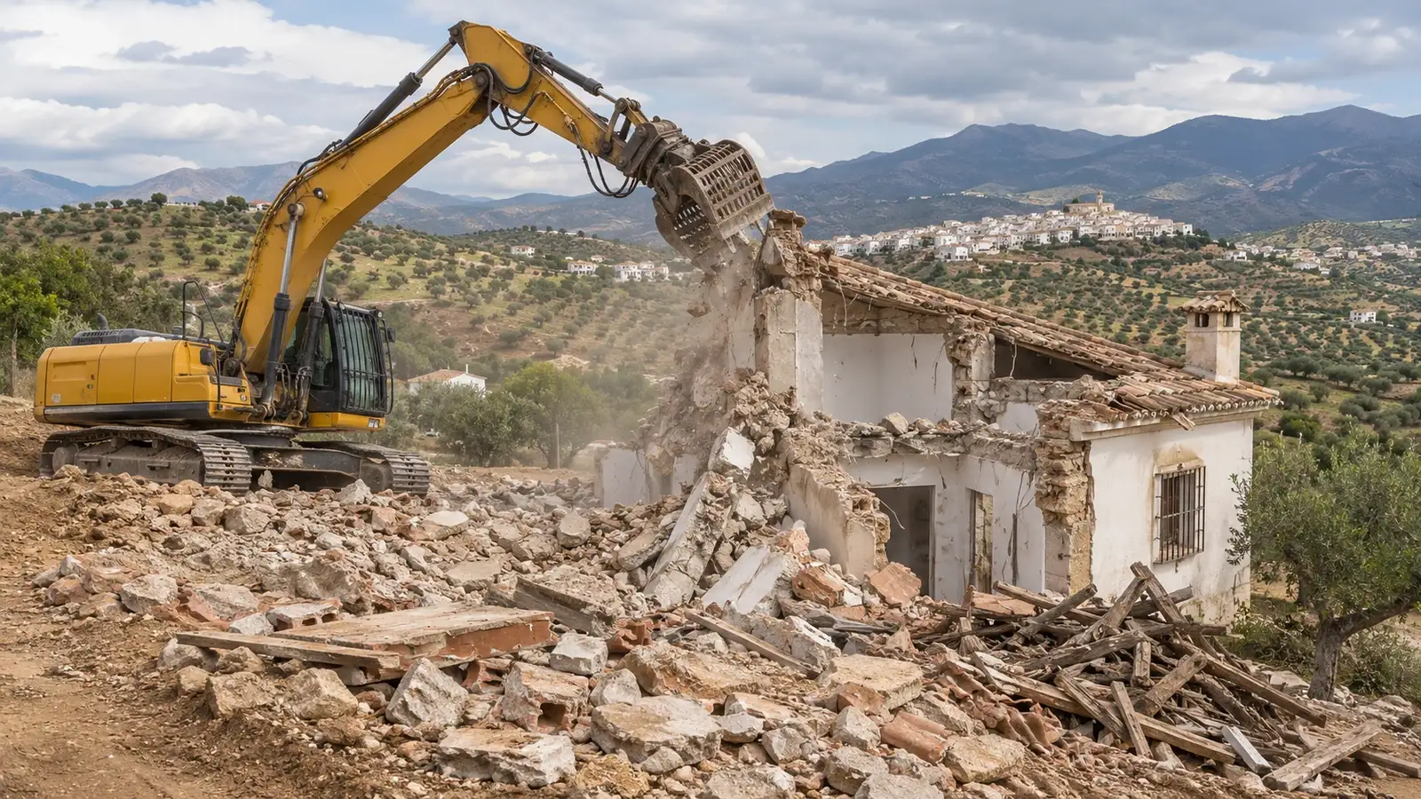 Demolition in Periana