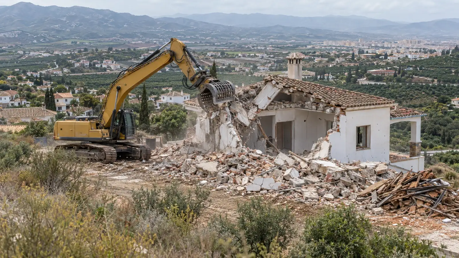 Demolition in Vélez-Málaga