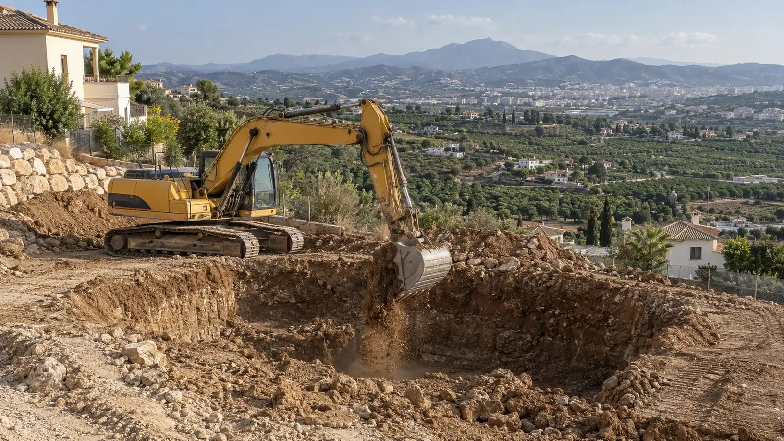 Excavation in Vélez-Málaga