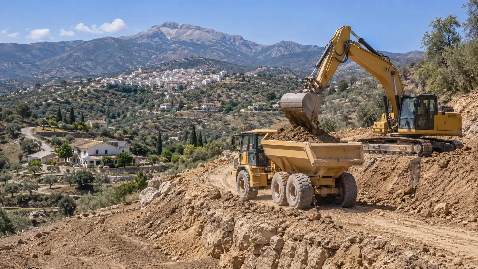 Earthworks in Canillas de Aceituno