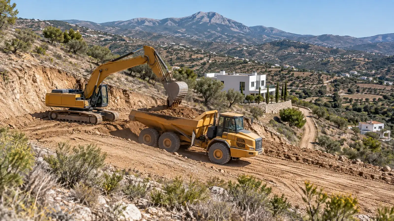 Earthworks in Colmenar