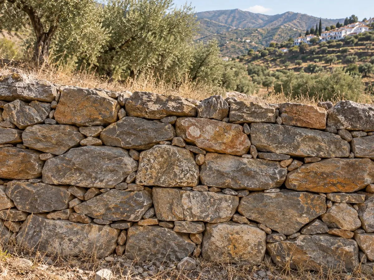 Muro de piedra seca