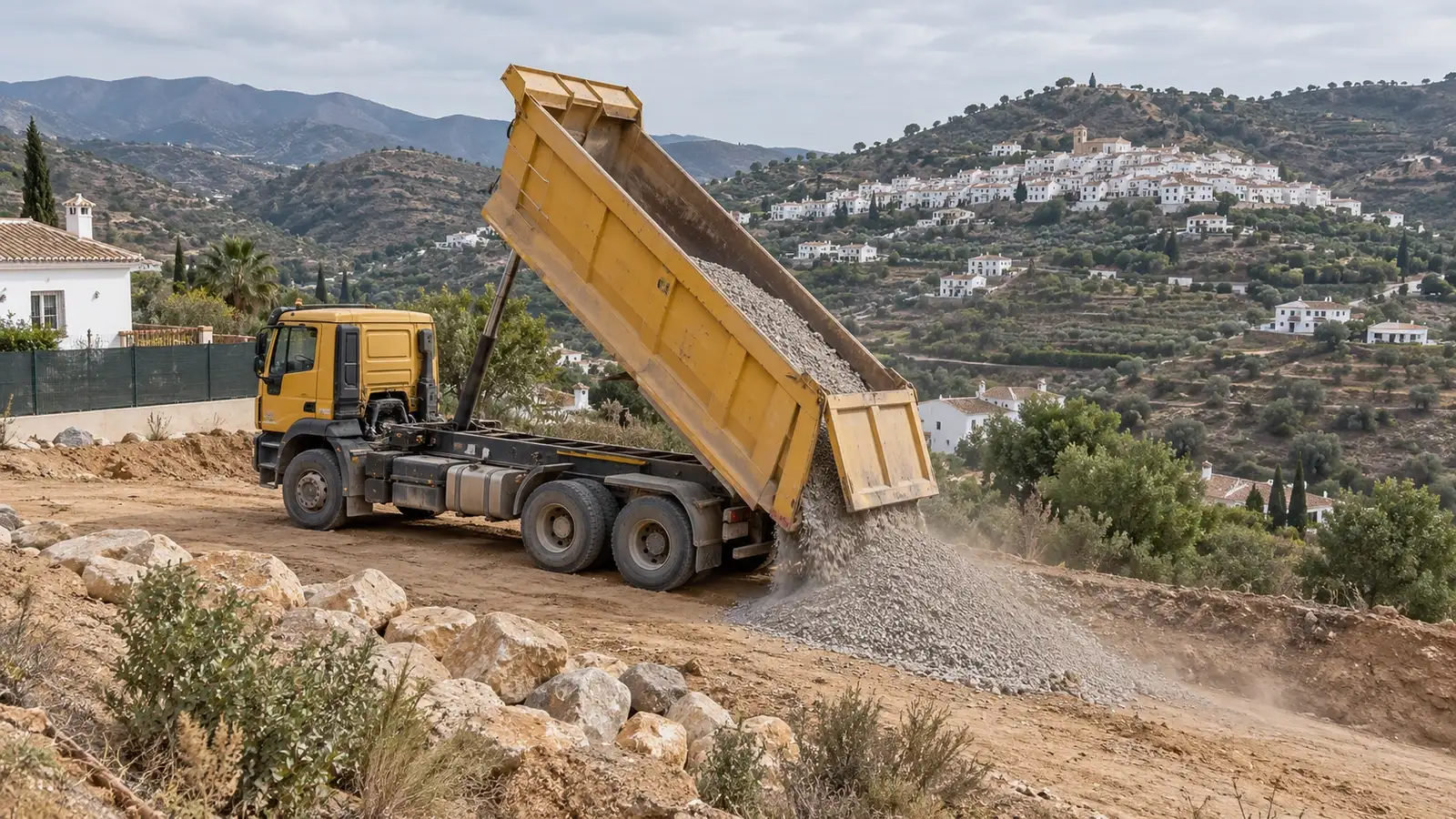 Aggregate delivery in Algarrobo