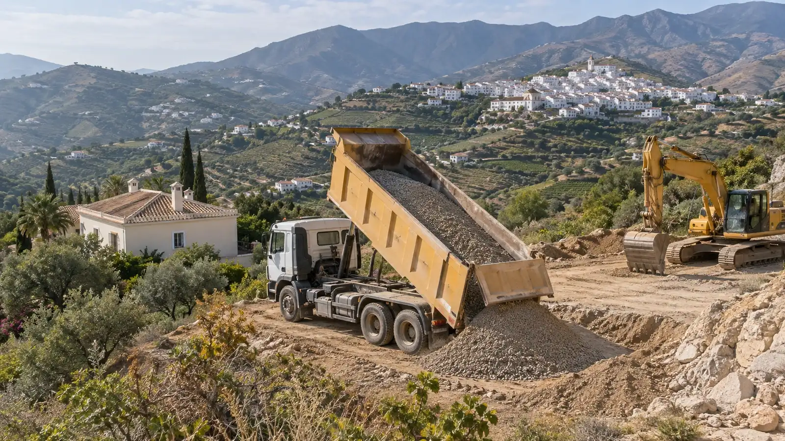 Aggregate delivery in Cómpeta
