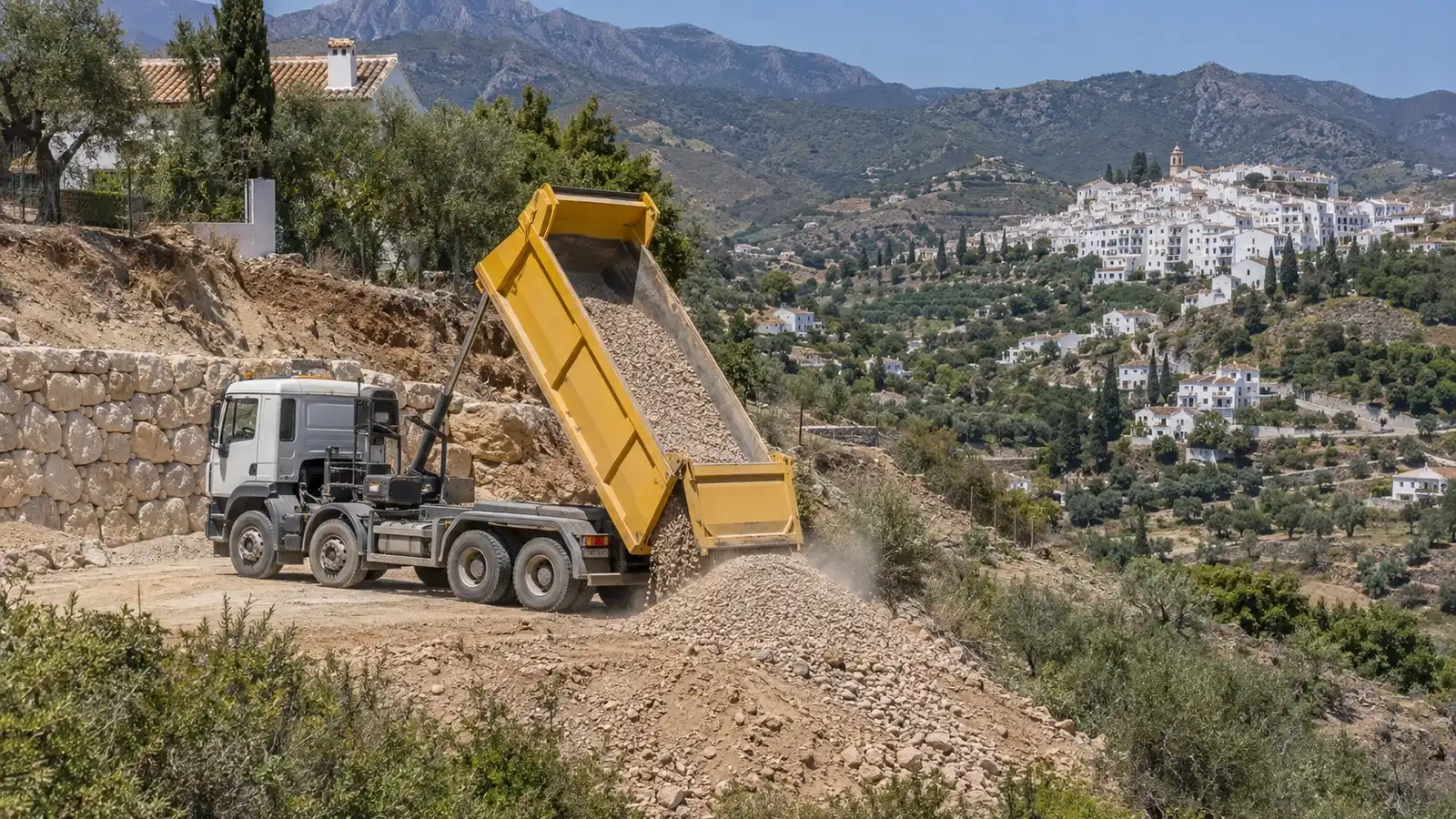 Aggregate delivery in Frigiliana