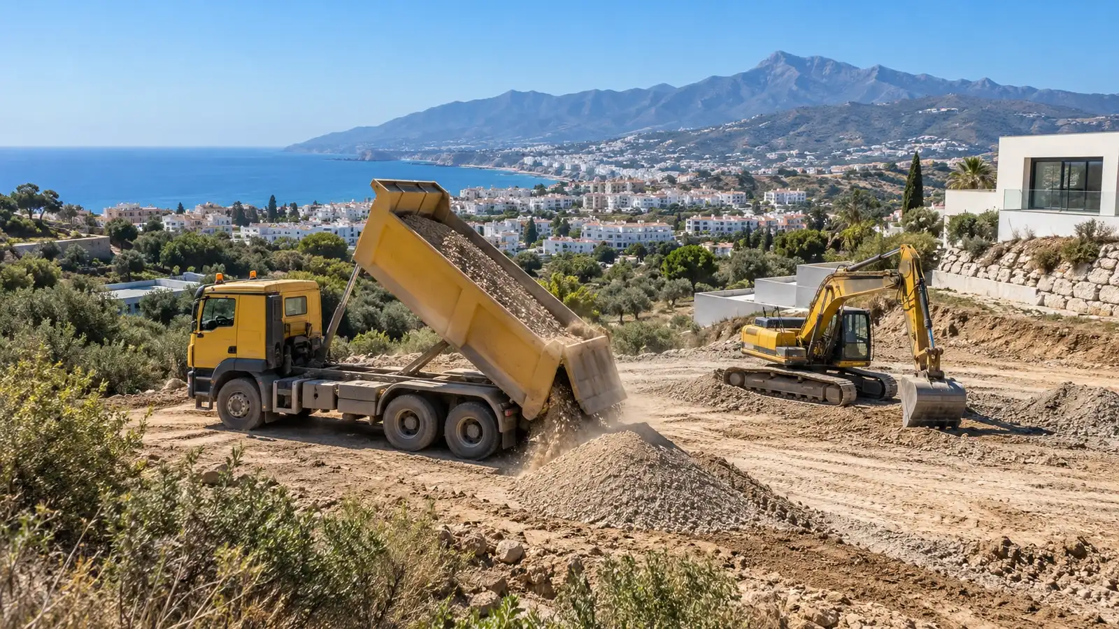 Aggregate delivery in Nerja