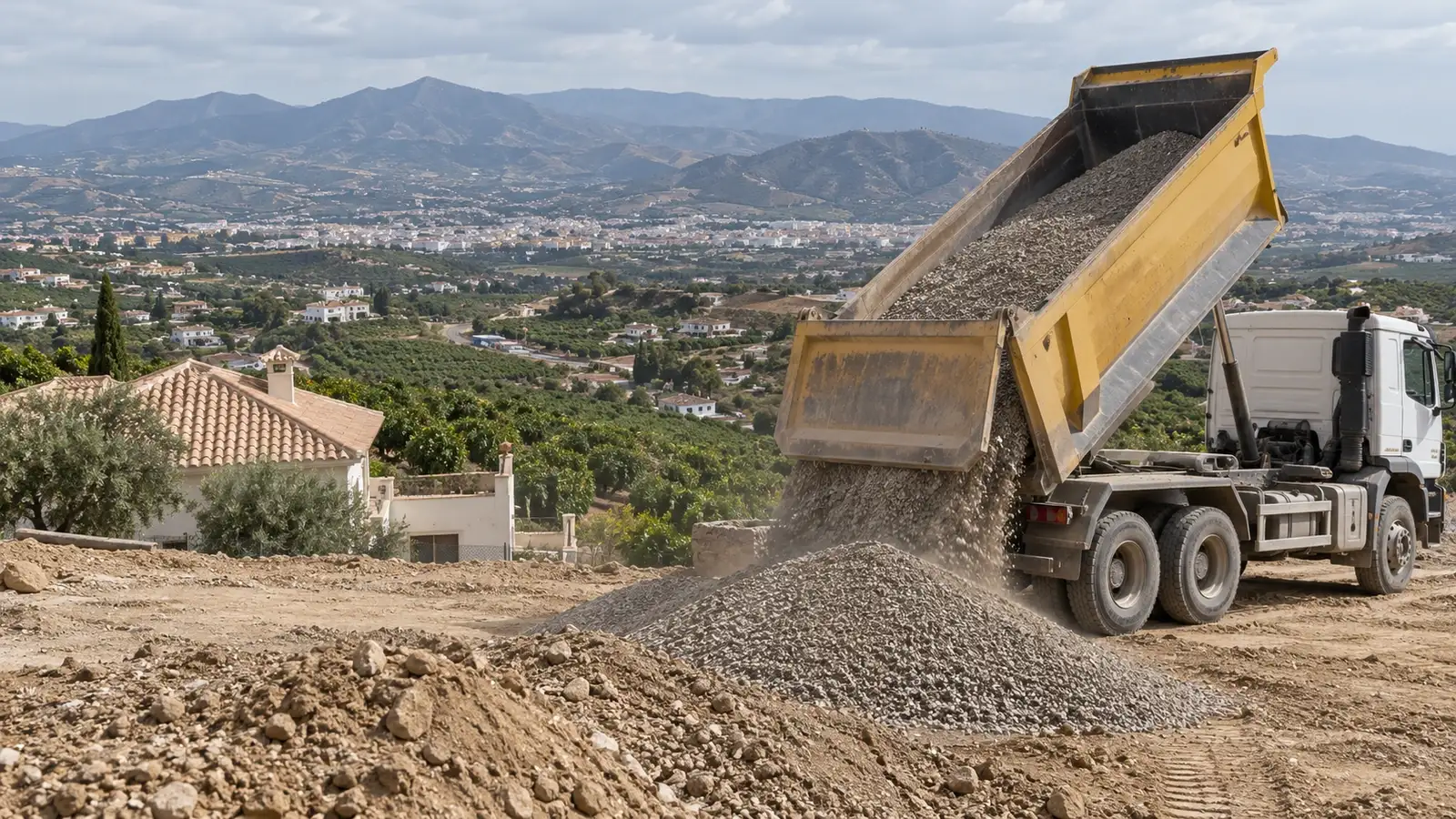 Aggregate delivery in Vélez-Málaga