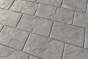 Hormigón impreso con molde Adoquín Pizarra en color Pizarra
