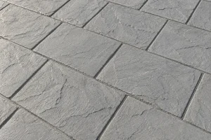 Hormigón impreso con molde Adoquín Pizarra Grande en color Pizarra
